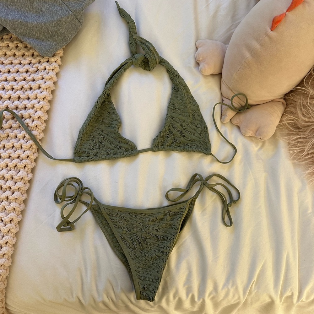 Bond Eye Olive Green Bikini Set